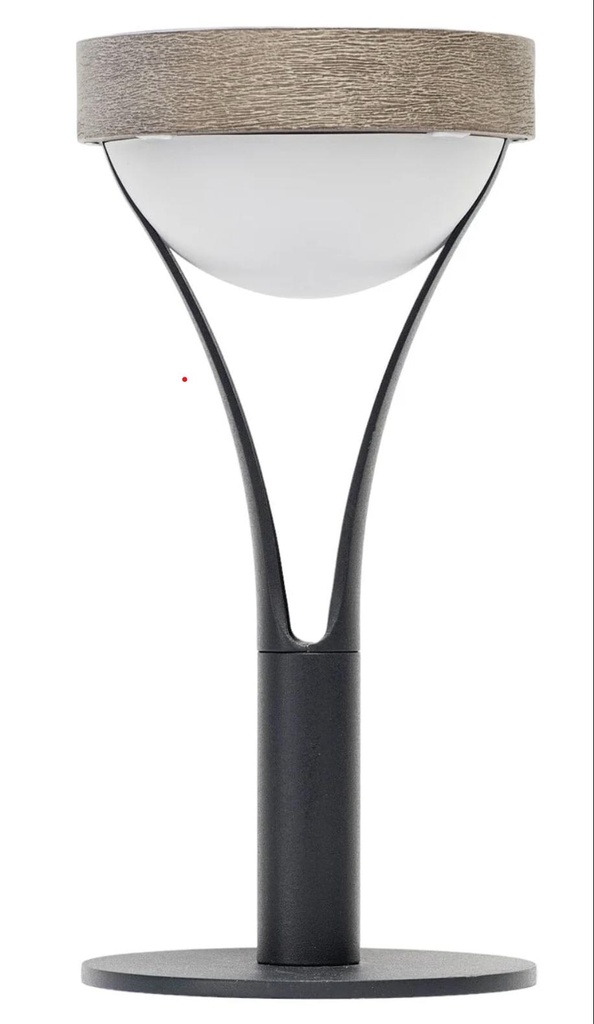 TYBLE Lampe de table solaire 200 Lumens H.26 DT/ALU NOIR