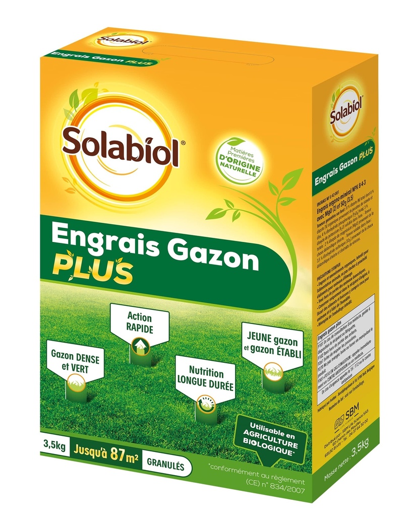 Engrais Gazon Plus 3,5Kg