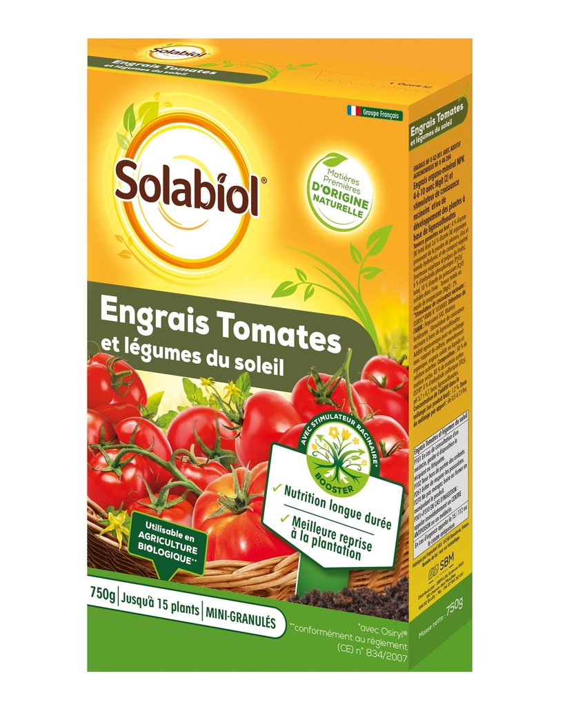 Engrais Tomates Et Legumes Fruits 750G