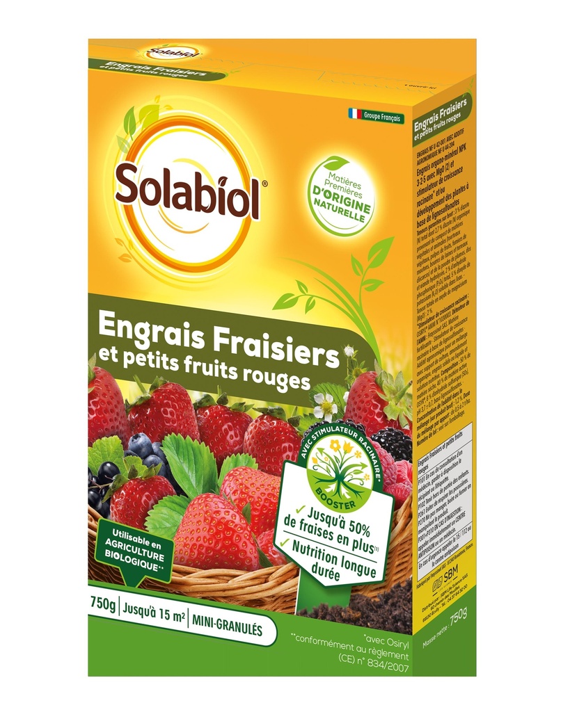 Engrais Fraisiers Et Petits Fruits 750G