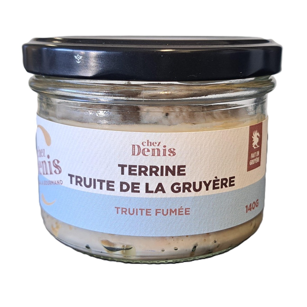 Terrine Truites de Gruyère / Truites fumées 140g