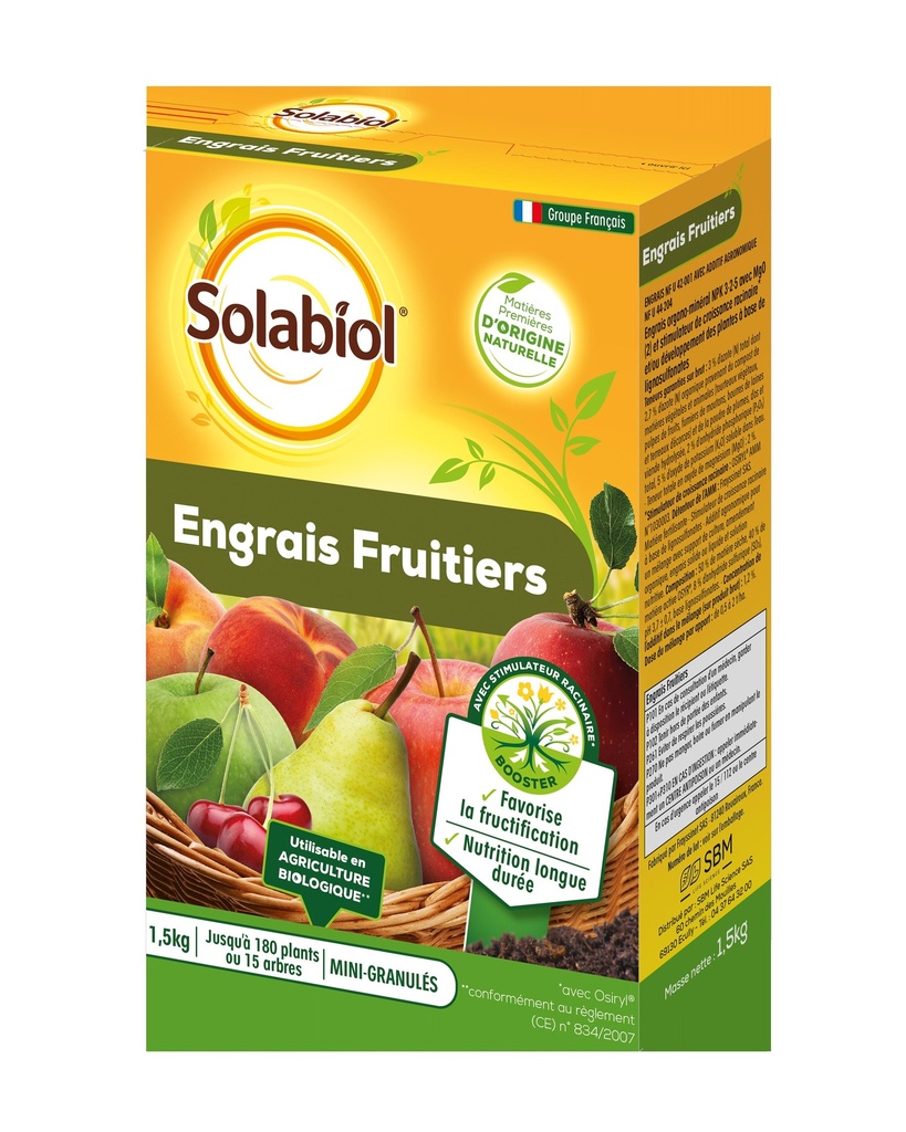 Engrais Fruitiers 1,5Kg
