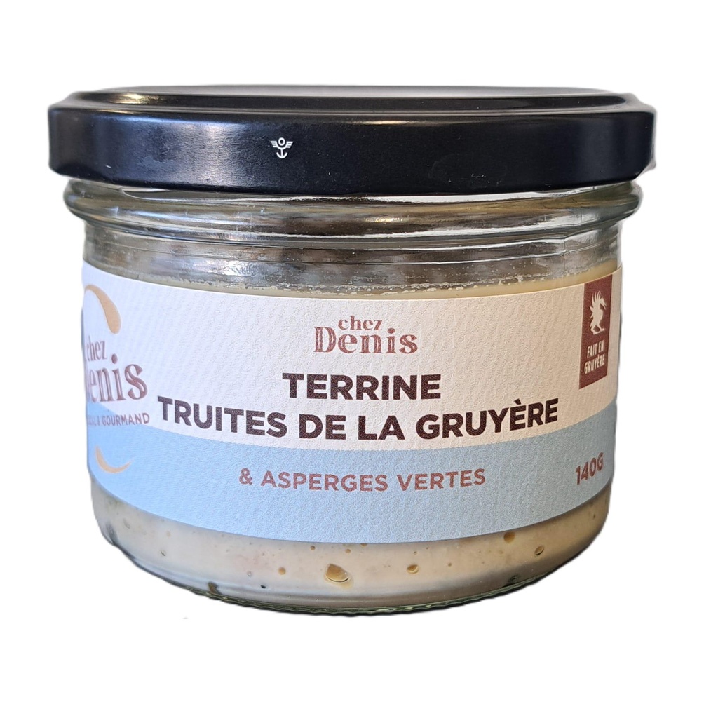 Terrine Truites de Gruyère & Asperges 140g