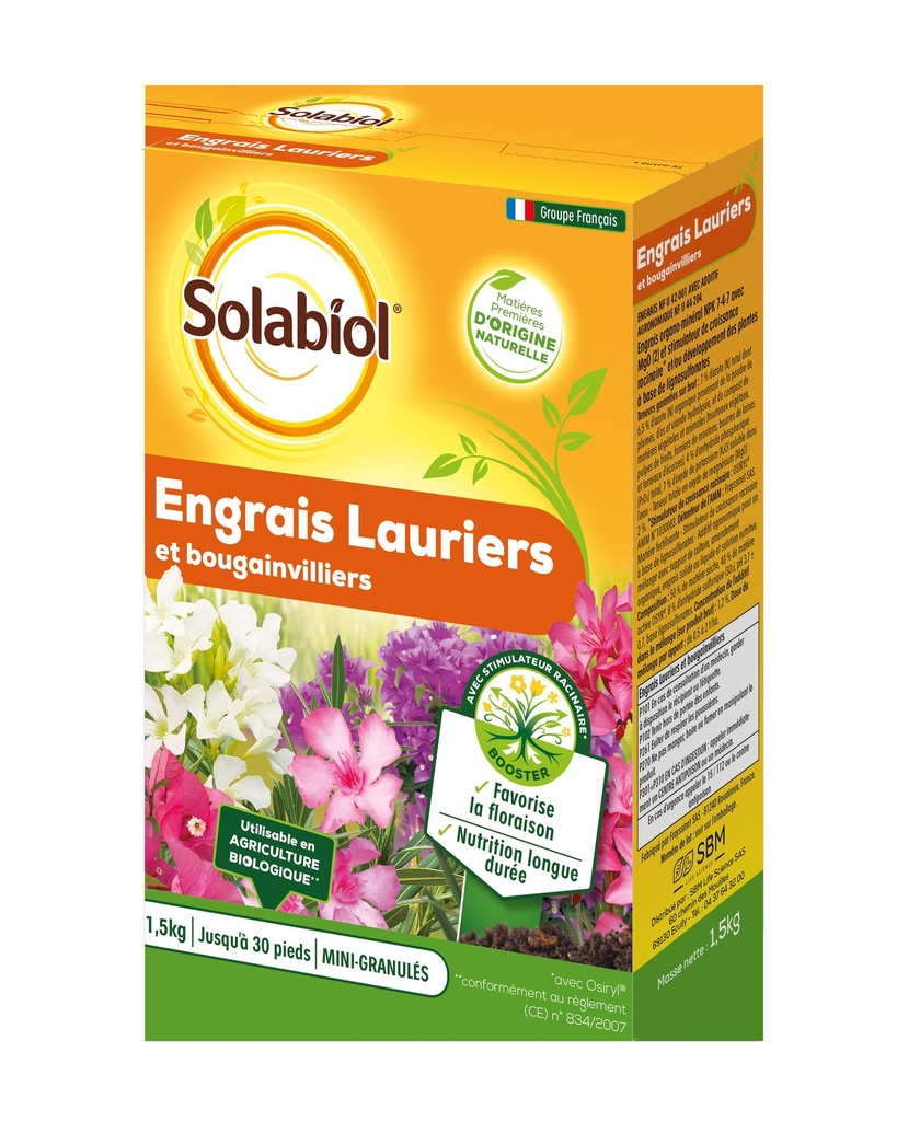 Engrais Lauriers Et Bougainvilliers 1,5Kg