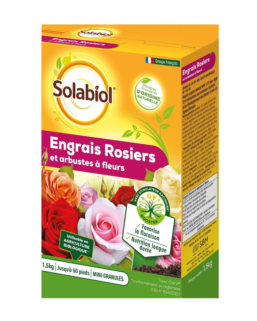Engrais Rosiers Et Arbustes À Fleurs 1,5Kg