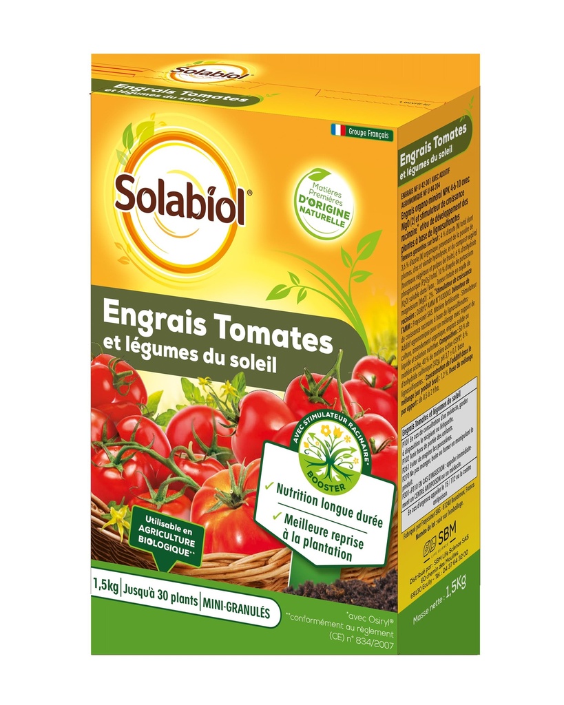 Engrais Tomates Et Legumes Fruits 1,5Kg