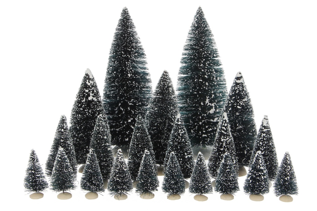 Arbres à pin assortis 21pcs