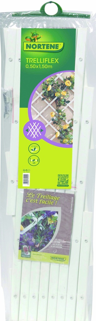 TRELLIFLEX pvc Trellis extensible PVC. lattes standards Vert