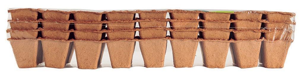 GROWING POT Plaque 4 Plaques de culture 100% biodégradables