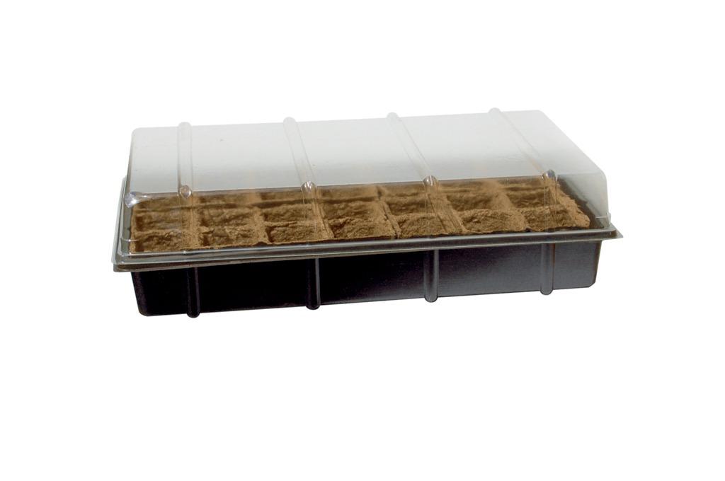Serre avec plaque de culture biodégradable GROWING KIT