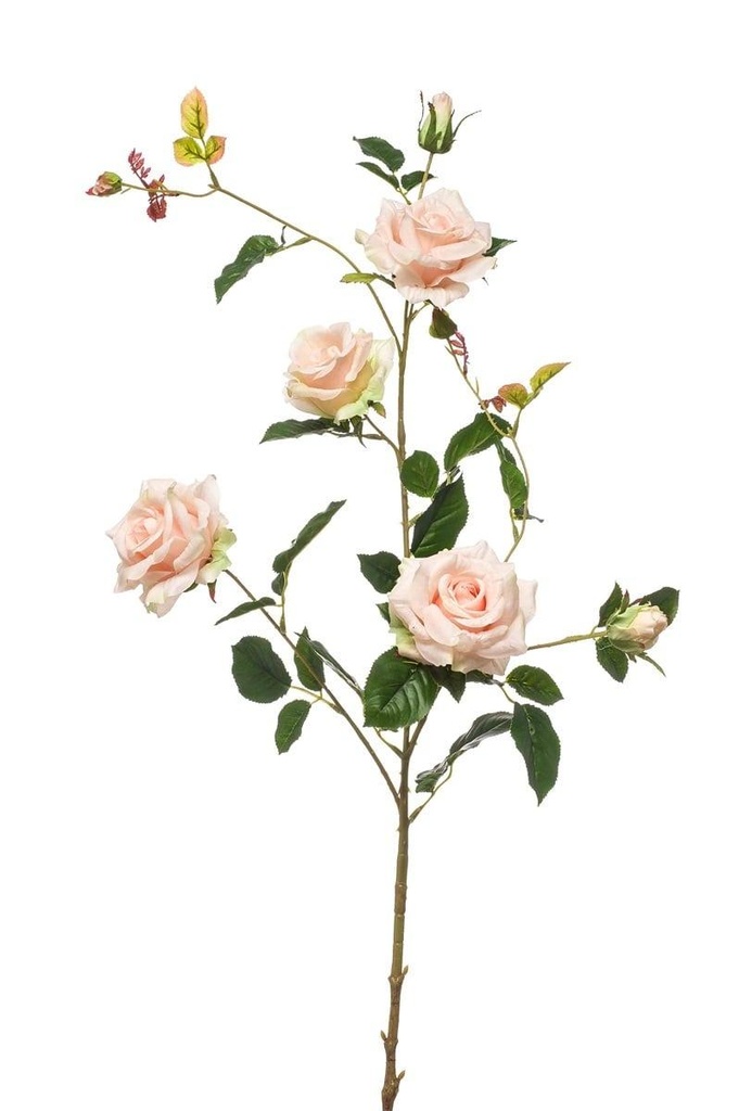 Rose de jardin en branche artificielle