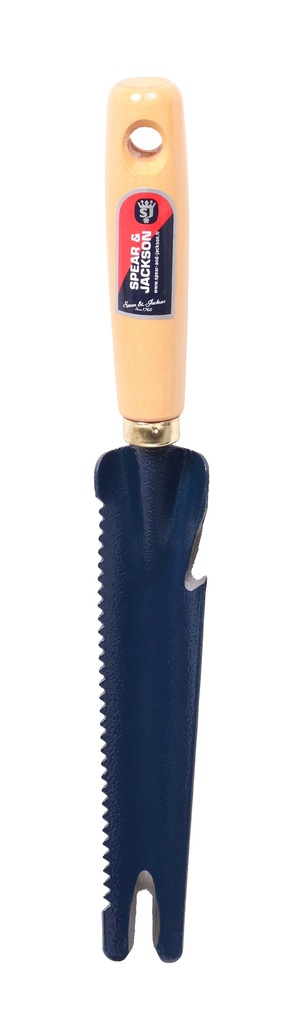 Couteau désherbeur affûté dentelé manche bois Schilliger