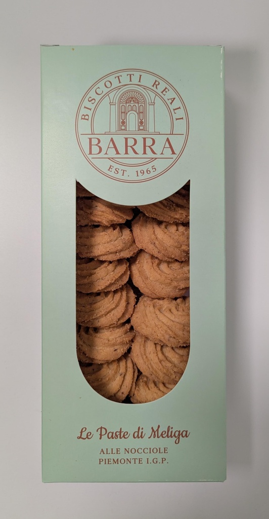 Paste di Meliga aux noisettes du Piémont