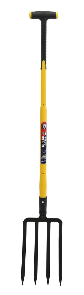 Fourche à bêcher 4 dents de 30 cm manche béquille trimatières