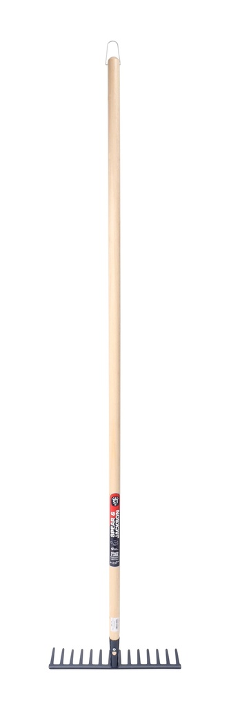 Râteau soudé de 14 dents droites manche bois 150 cm 100 % PEFC