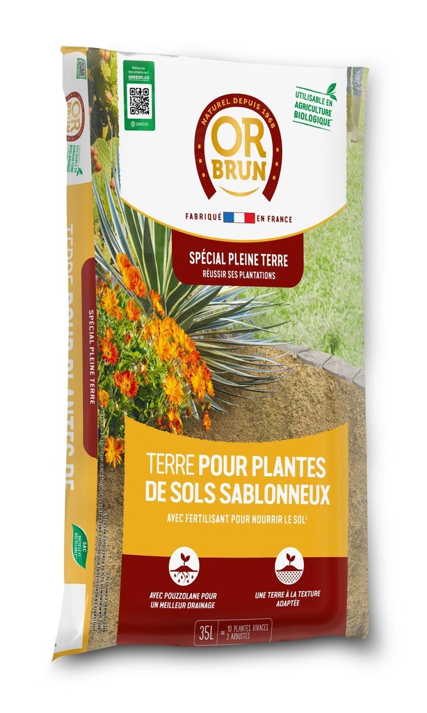Terre Plantes Sols Sablonneux Sac 35L