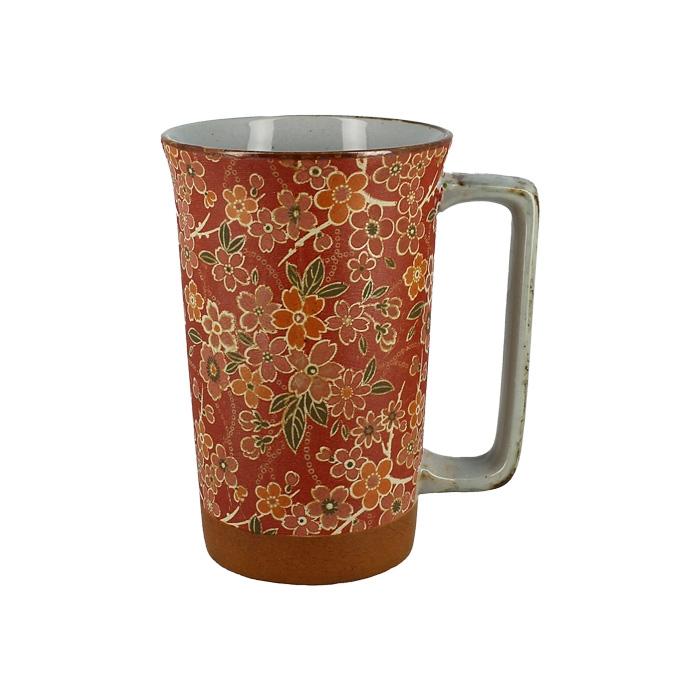 Mug L red Miyakoyuzen