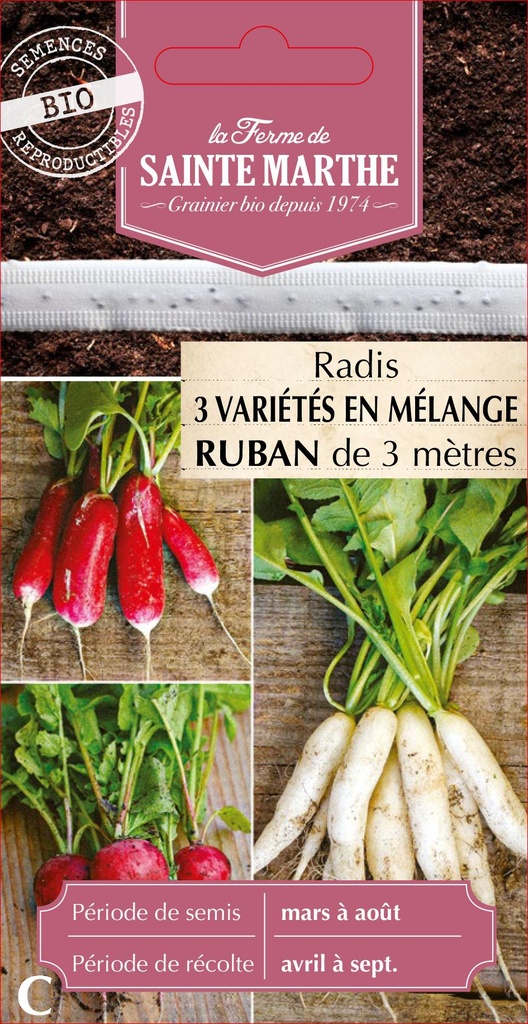 Radis 3 Variétés En Mélange Flamboyant 2, Sora, Chandelle De Glace