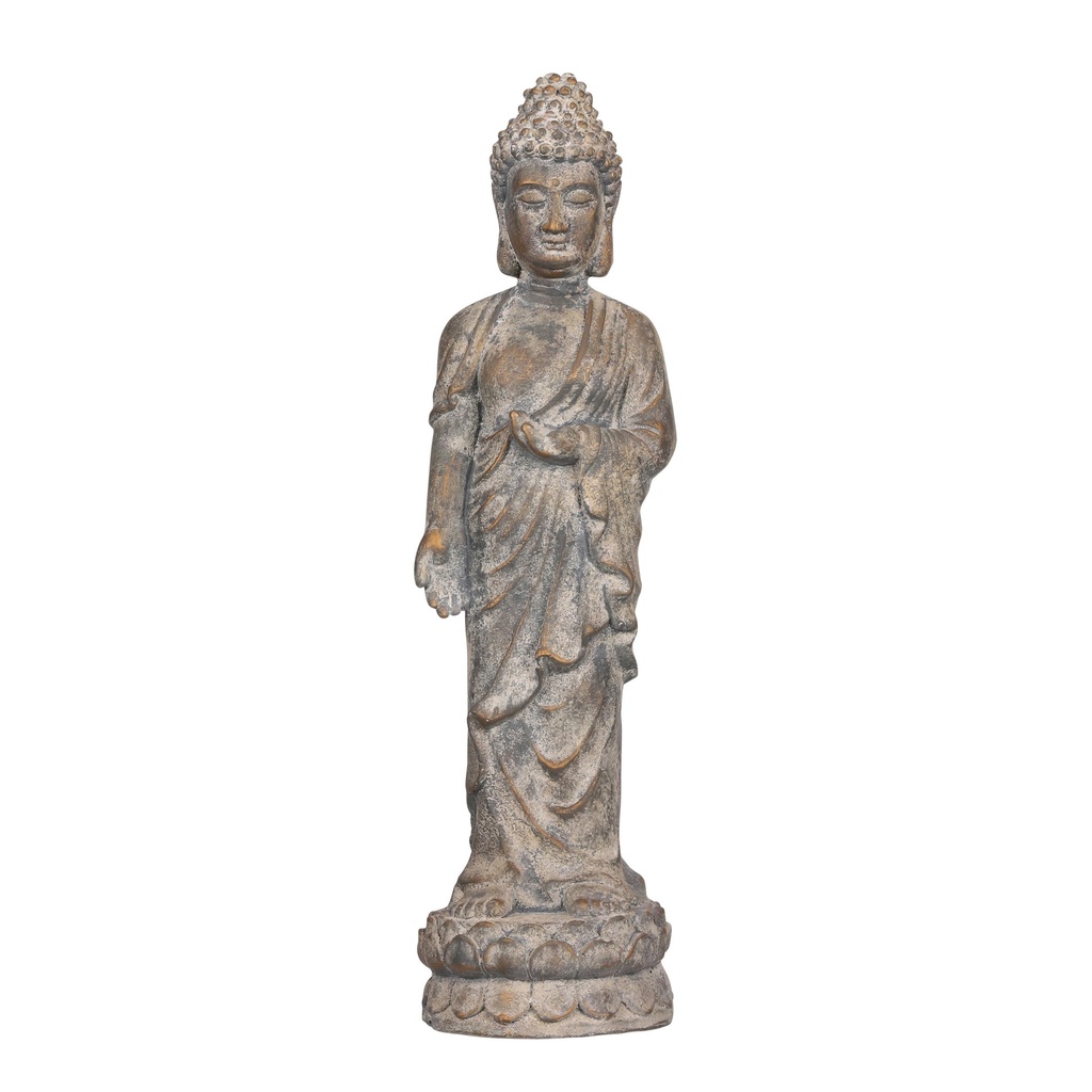 Buddha gris Debout