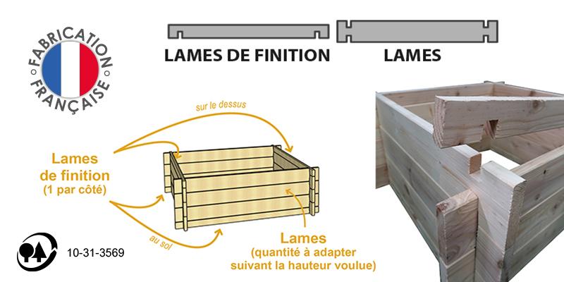 Lame De Finition 100 Cm Pour Carre Potager Modulable