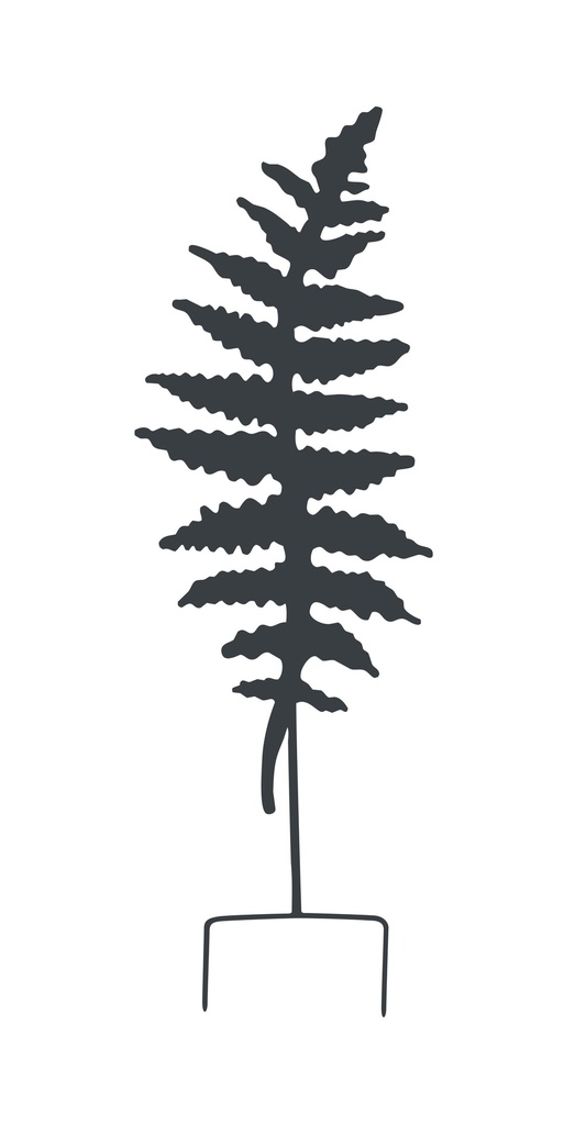 Déco en métal à planter Fougère 25x70 cm 