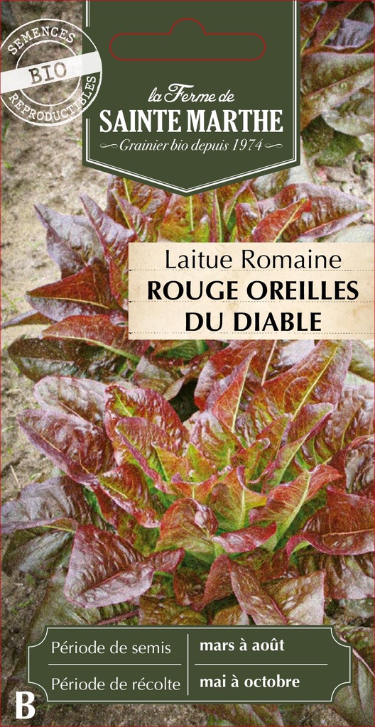 Laitue Romaine Rouge Oreilles Du Diable