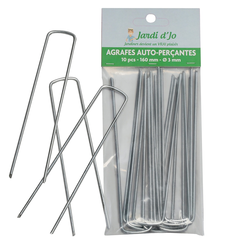 Sachets X 10 Agrafes De Fixation Jardidjo