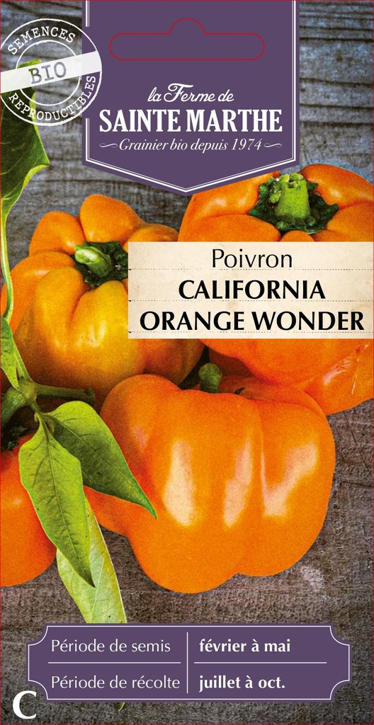 Poivron California Orange Wonder