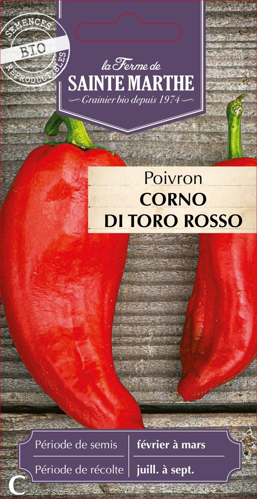 Poivron Corno Di Toro Rosso