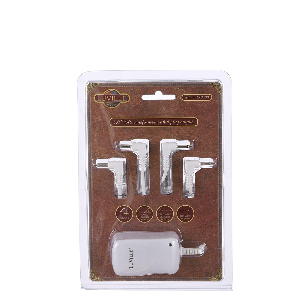 Transformateur 4 sorties 3V