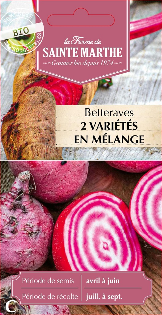 Betteraves Crapaudine, Chioggia 2 Variétés En Mélange