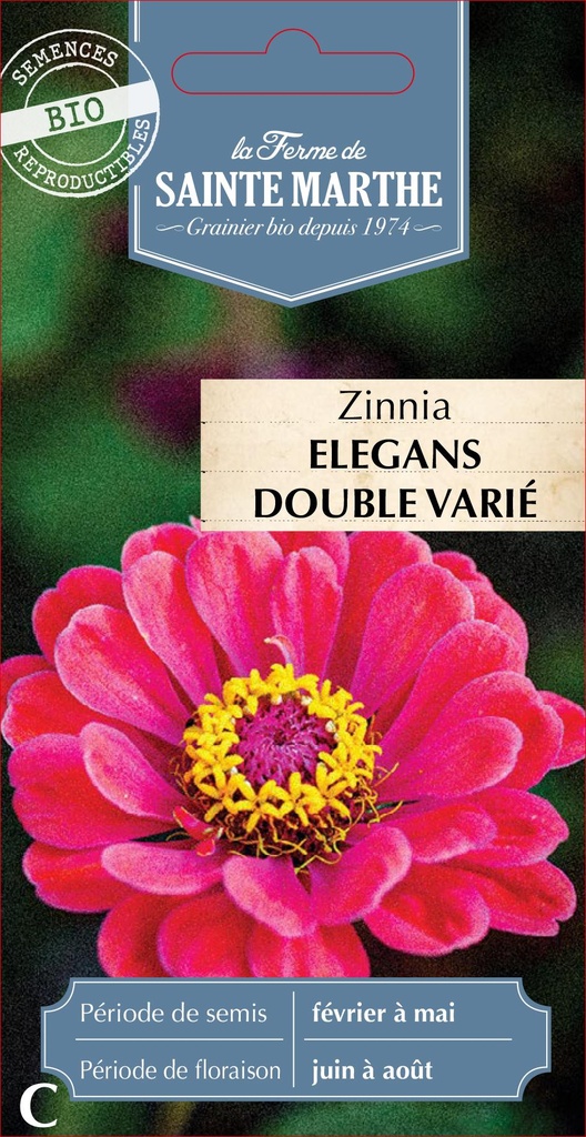 Zinnia Elegans Double Varié