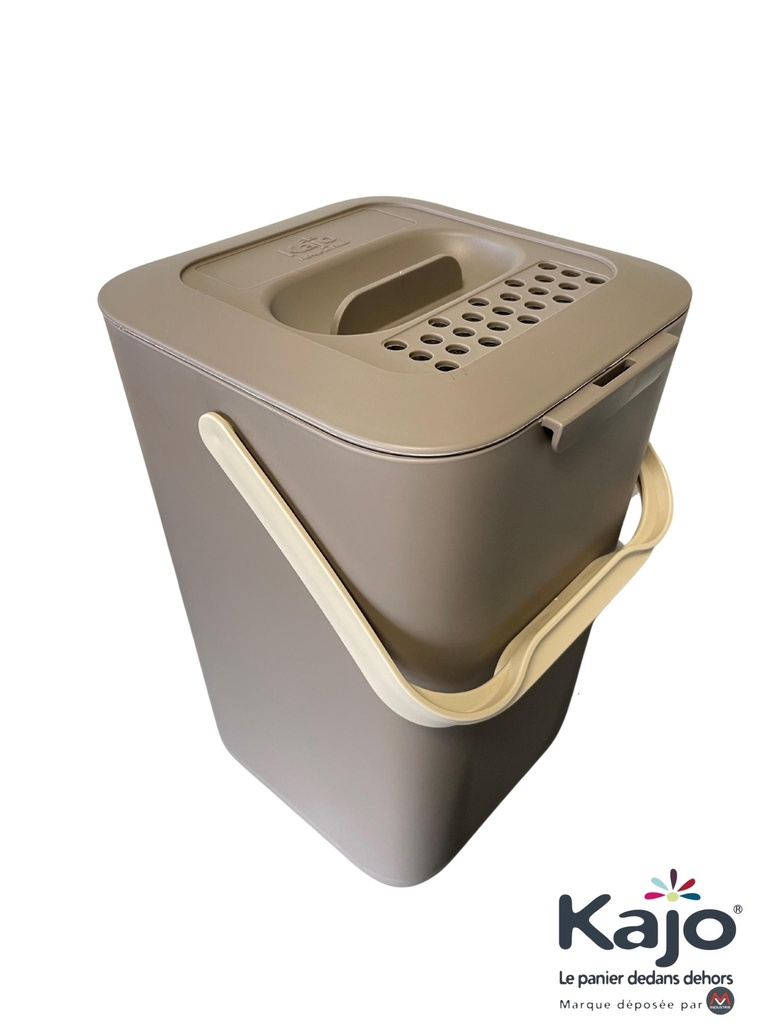 Seau à compost - Bioseau 7,5L Taupe/Beige