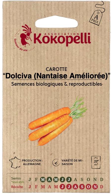 Carotte Orange Dolciva (Nantaise Améliorée)