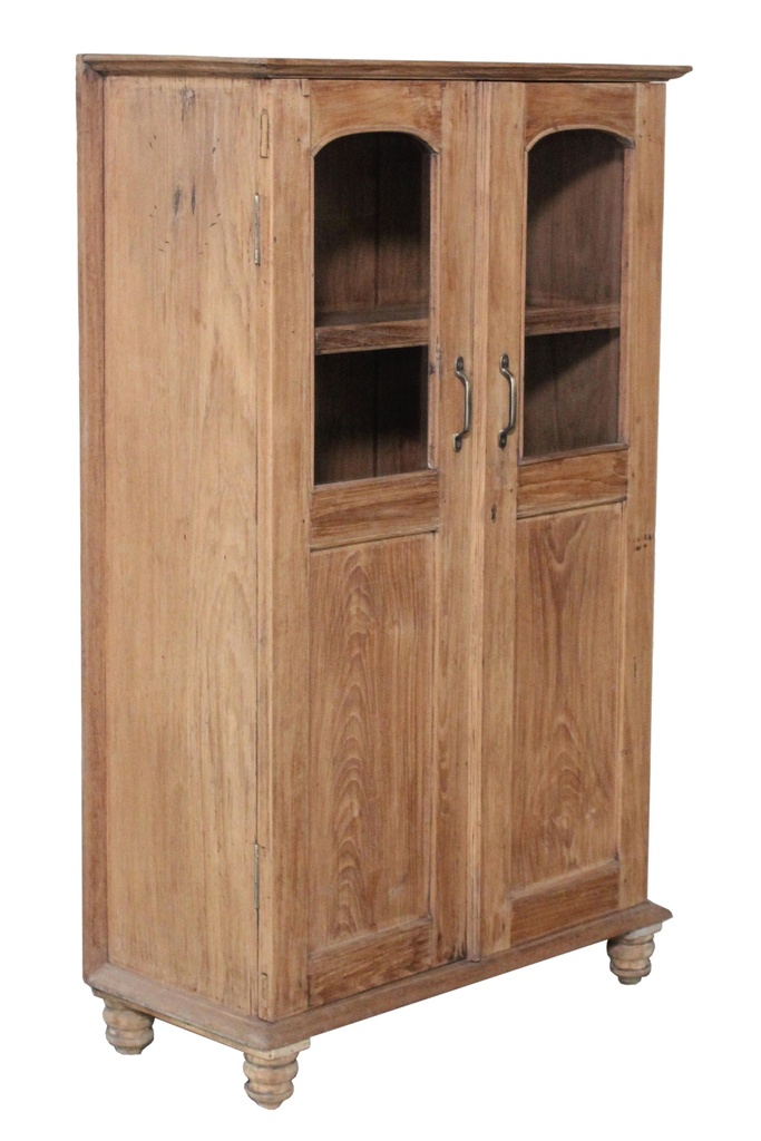 Vaisselier 2 portes en teck ancien