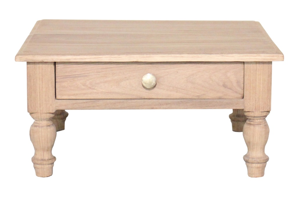 Table d'appoint 1 tiroir en teck ancien