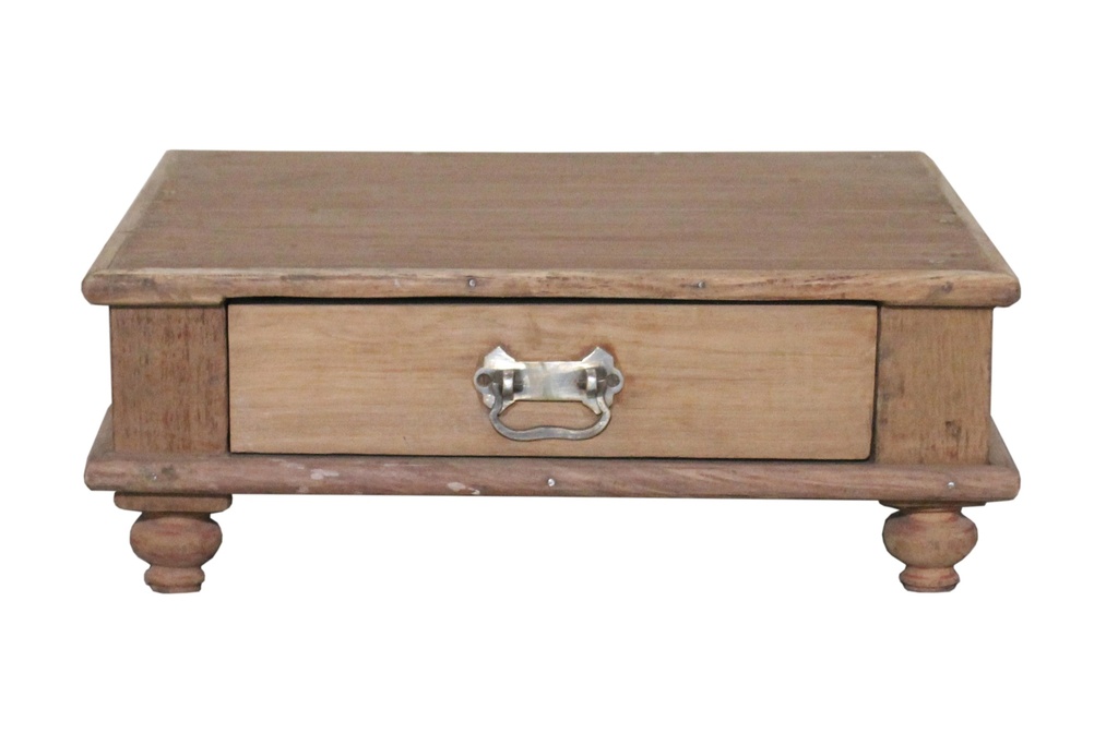 Table d'appoint 1 tiroir en teck ancien