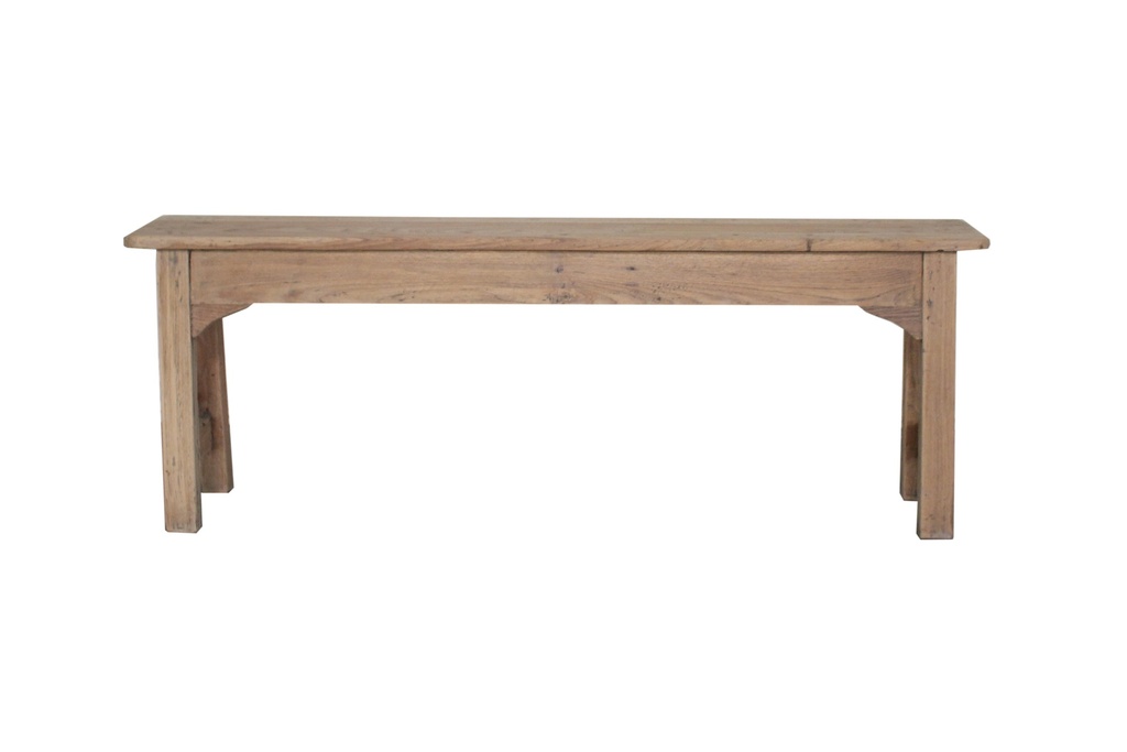 Banc sans dossier en teck ancien