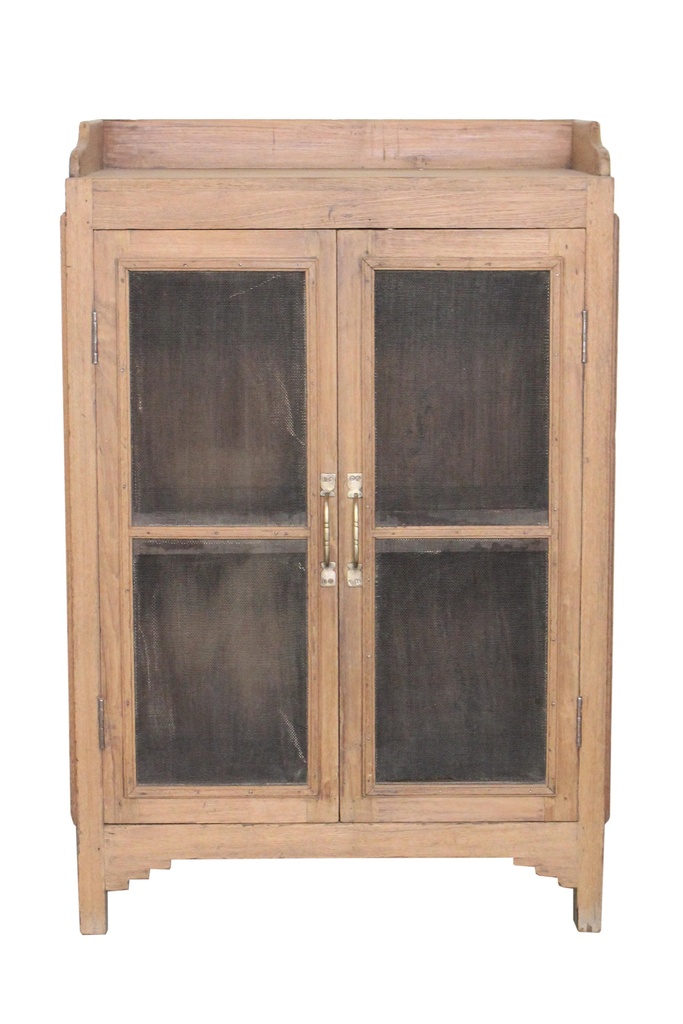 Garde-manger 2 portes en teck ancien