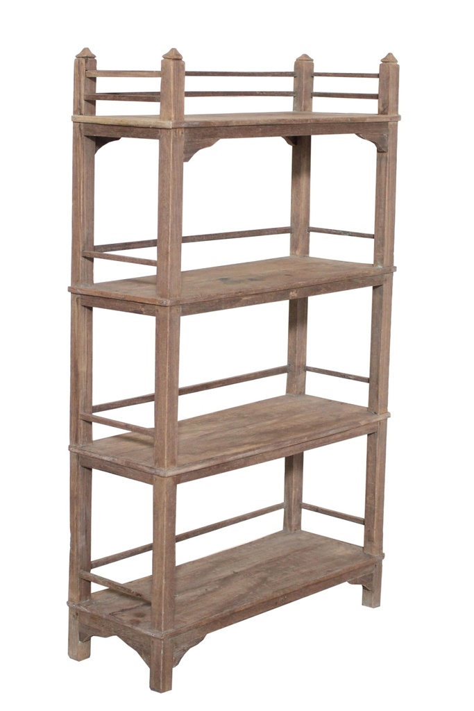 Etagère 4 plateaux en teck ancien