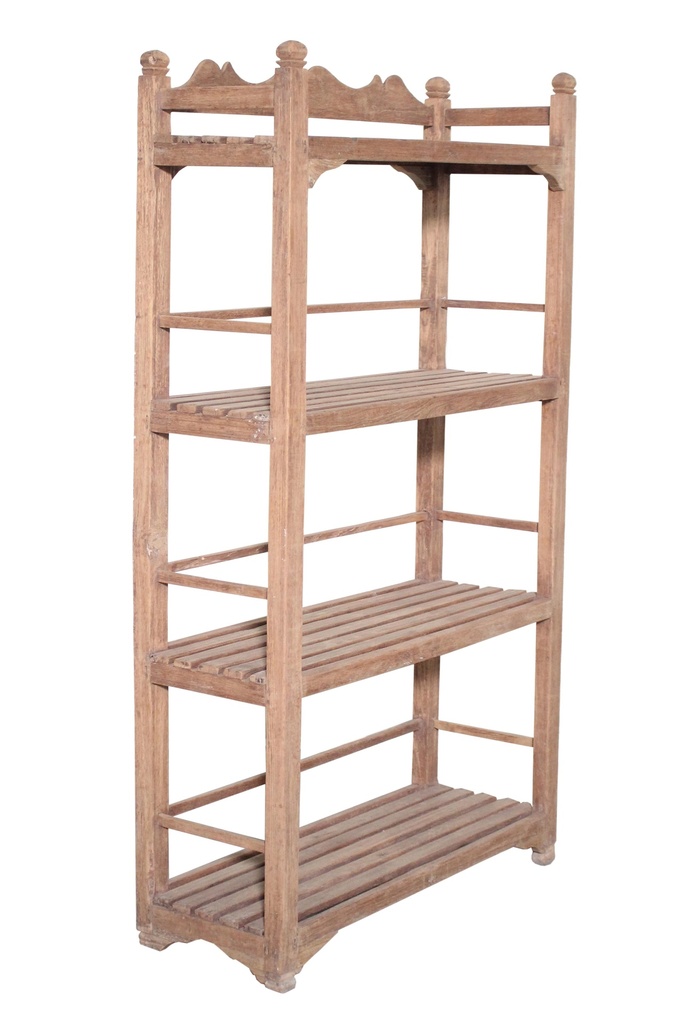Etagère 4 plateaux en teck ancien