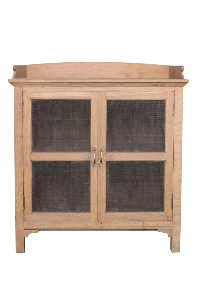 Garde-manger 2 portes en teck ancien