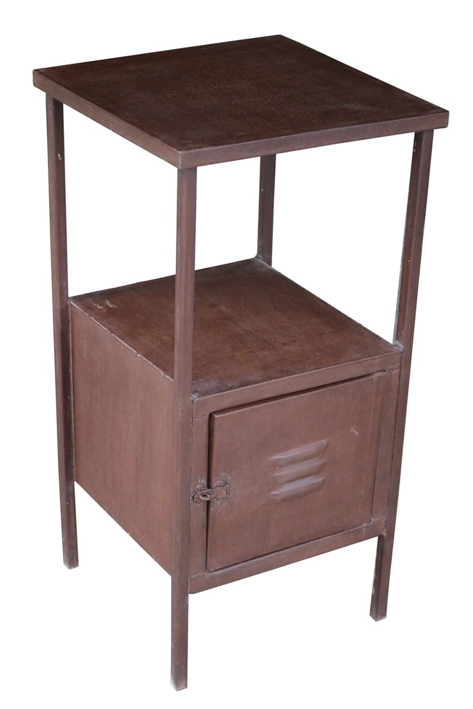 Chevet 1 porte en métal