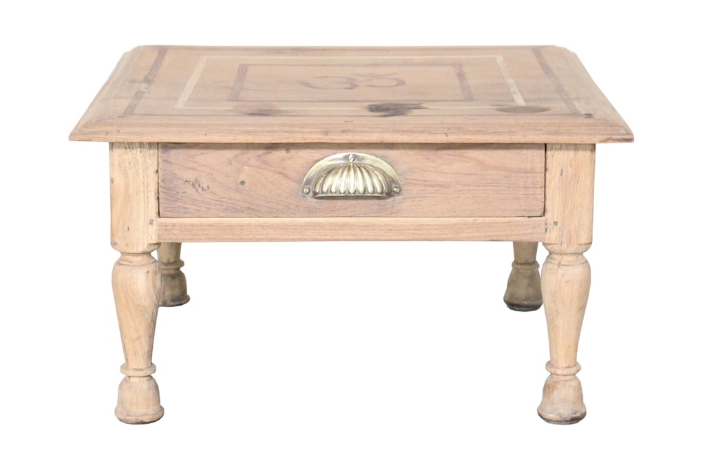 Table d'appoint 1 tiroir en teck ancien