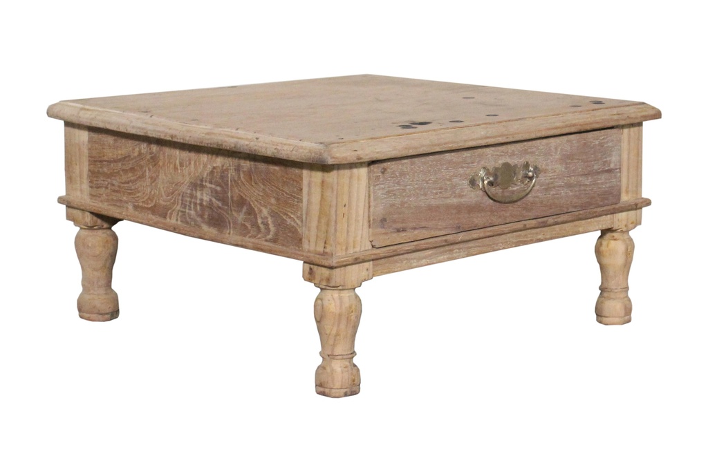 Table d'appoint 1 tiroir en teck ancien