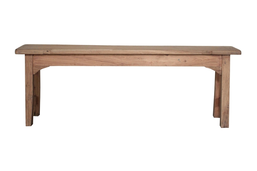 Banc sans dossier en teck ancien