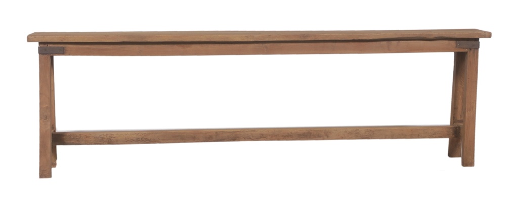 Banc sans dossier en teck ancien