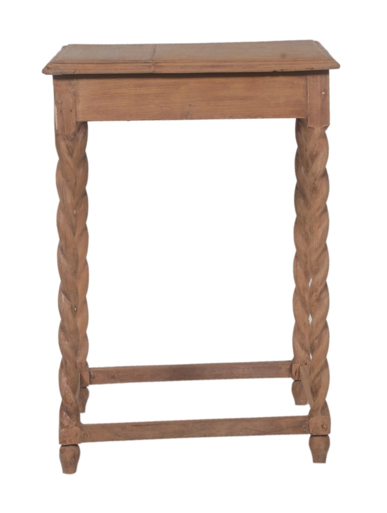 Table d'appoint carrée en teck ancien