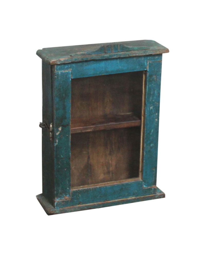 Vitrine murale en treck ancien