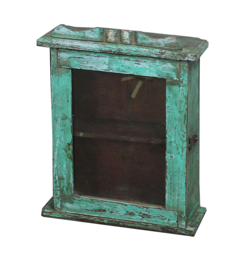 Vitrine murale en treck ancien